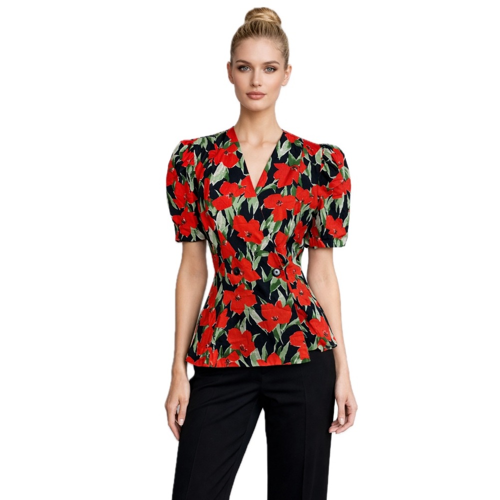 Vintage Karin Stevens Blazer Top